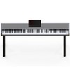 Piano Key Stickers for 88-Key Keyboard, Removable Silicone Labels with