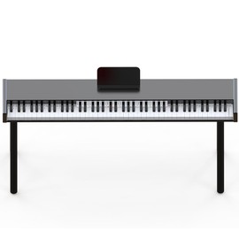 Piano Key Stickers for 88-Key Keyboard, Removable Silicone Labels with Musical Notes, Includes Storage Case