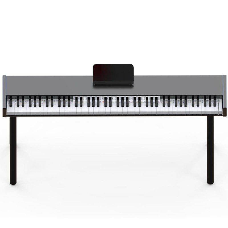 Piano Key Stickers for 88-Key Keyboard, Removable Silicone Labels with