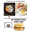 LeeLoon 4 Pack Stainless Steel Egg Ring Molds With Non