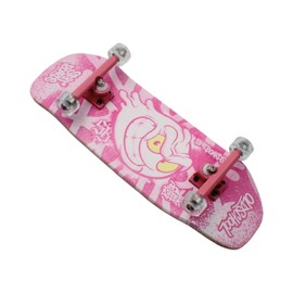 SPITBOARDS 34 mm Fingerboard Oldschool Cruiser Pro Complete Setup, Pre-Assembled 5-Layer Wood, Pro Trucks, Soft Urethane 60D Bearing Wheels, Real-Wear Graphics, Lasered Foam Tape 'Oldschool Slimeball'