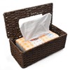 Tissue Box Cover Rectangle Tissue Box with Flip-Open Top ，Decorative