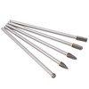 5pcs Rotary Tool Carbide Burr Set 150mm Double Grain Long