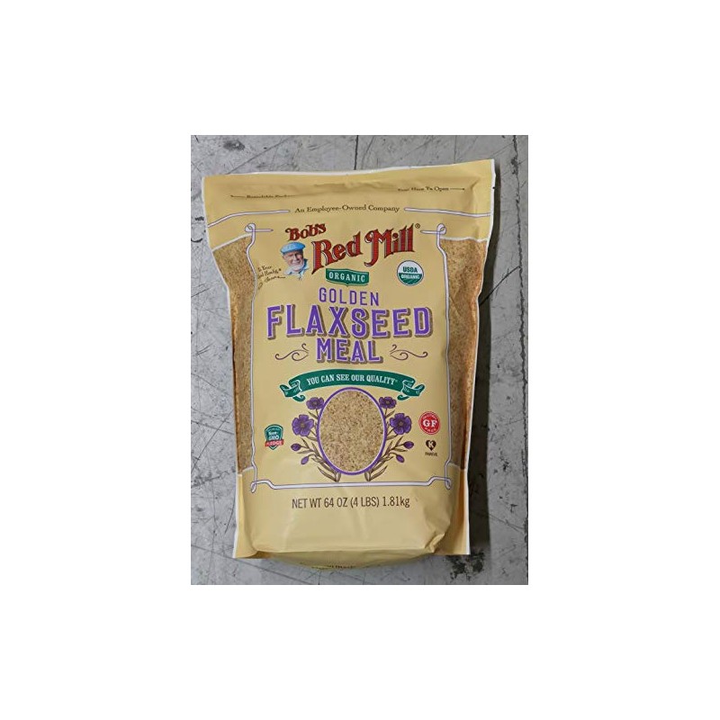 64oz Organic Whole Ground Golden Flaxseed Meal Bob's Red Mill