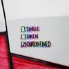 Holographic Decal Stickers of Single Taken Quarantined Premium Waterproof Vinyl