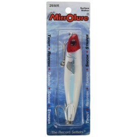 Mirrolure 26MR-11 MirrOmullet XL, 3.5in 1/2oz, Red Hd/White/Silver