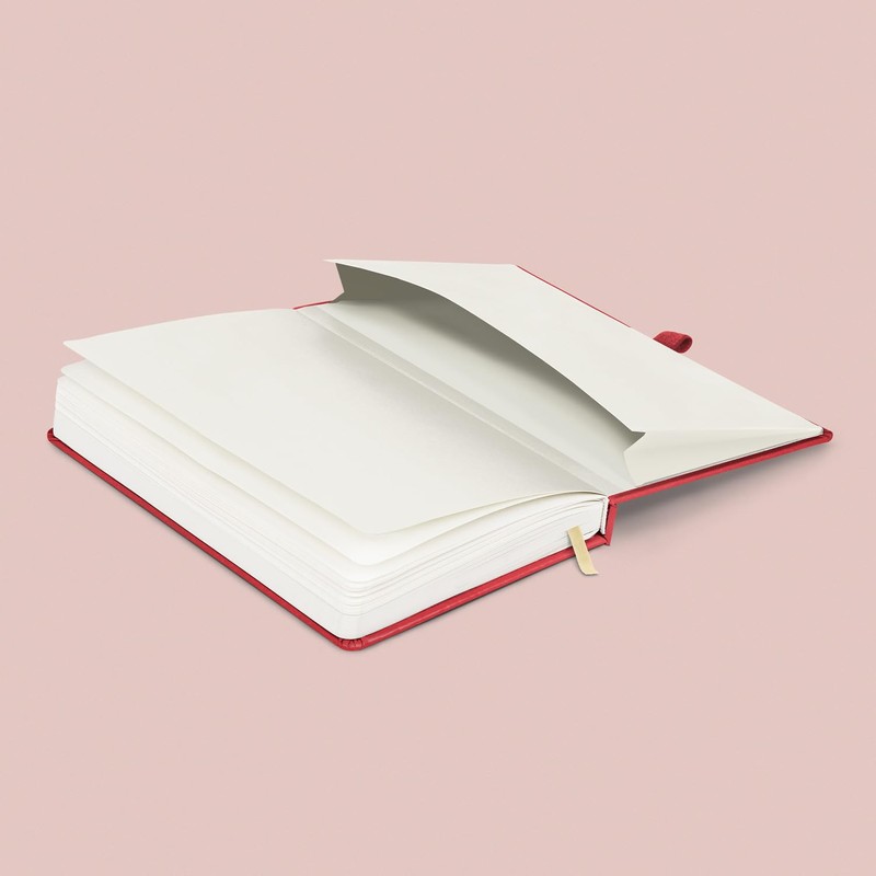 NOTIQUE Dotted Hardback Notebook, Notebook, Journal, Diary with Elastic Band
