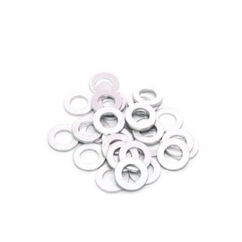 STRAIGHT M8 19-91708 Aluminum Washers, 30 Pieces