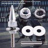 MEAJOO 4Pcs Spike License Plate Screw Fasteners Kit, Decorative Anti-Theft