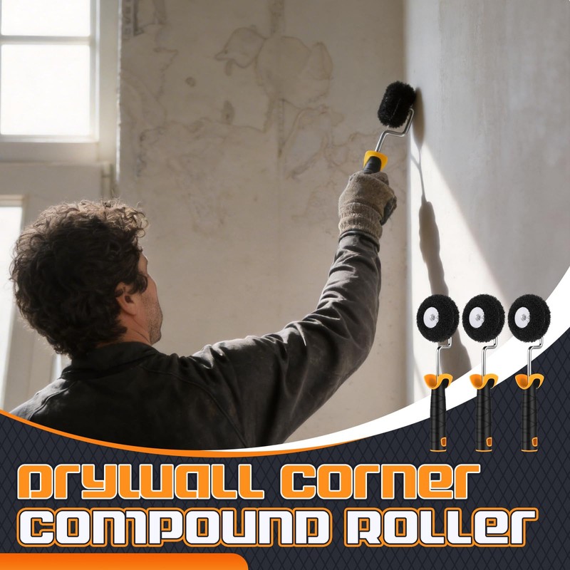 Leumoi 3 Pieces Drywall Corner Rollers Drywall Corner Compound Roller