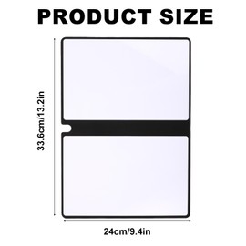 Portable A5 Dry Erase Notebook, 9.4x6.5 Inch Reusable Dry Erase Notebook Erasable Notebook Whiteboard Notebook for Business Home Office (Light Blue)