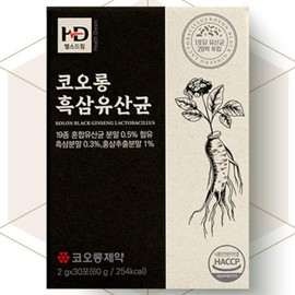 Intestinal health lactic acid bacteria Black ginseng lactic acid bacteria Beneficial intestinal bacteria / 장건강유산균 흑삼유산균 장내유익균
