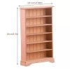 Unbranded Dollhouse Miniature 1:12 Bookcase Bookshelf 6 Shelves Storage Rack
