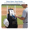 KAVIGOR 80L Rolling Baseball & Softball Bag for Youth &
