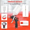 HVLP Spray Gun with 1.4/1.7/2.0mm Nozzles and Accessories Red