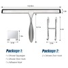 Simtive 12-Inch Shower Squeegee Set with Hooks