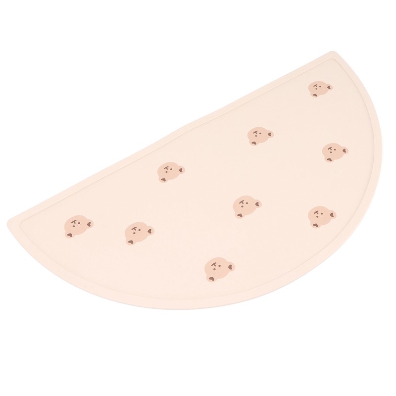 Baby Placemat Infant Children Travel Portable Silicone Flexible Cute Cartoon