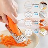 Cheese Grater for Kitchen 4 Sizes Stainless Steel Non-Slip Heavy-Duty