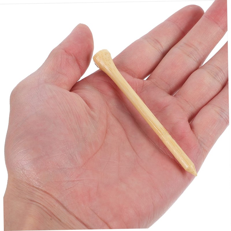 WOONEKY Golf Tees Bamboo 50pcs Golf Spikes Golf Markers Stands