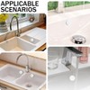 DULZEN Pack of 6 Sink Overflow Cover Overflow Covers for