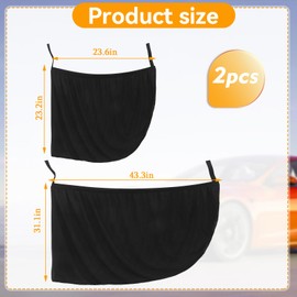 Kinwers Sonnenschutz Heckscheibe Auto,Fliegengitter Verdunkelung Autofenster Car Window Sun Shade Protection Kinder