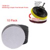 Rosebe 3-in-1 Flocking Scuff Pads Wheels, 10PCS Grey φ3"/75mm Discs,
