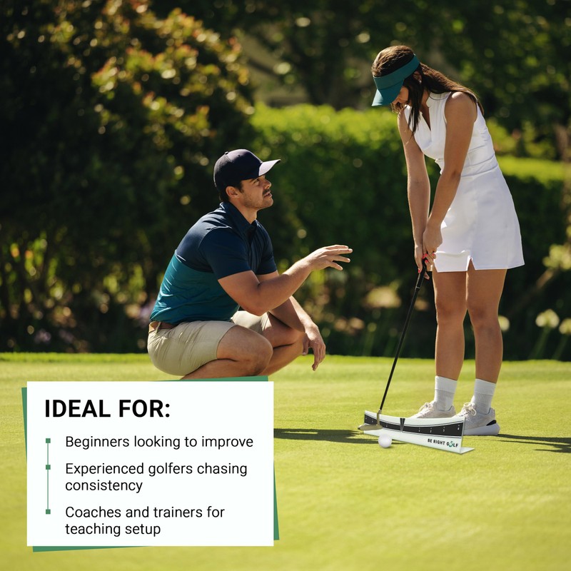 Putting Plane Rail – Portable Golf Putting Stroke Trainer for