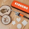 Pyrography Soldering Iron Set, 76-Piece Burning Tool with Adjustable Temperature