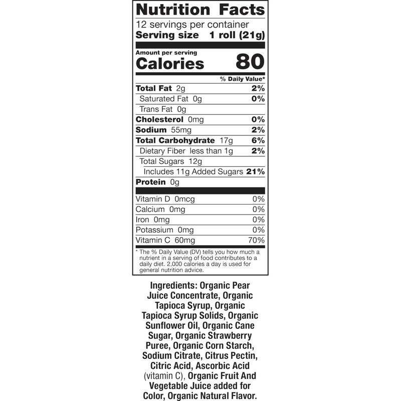 Annie's Organic Fruit Tape, Swirly Strawberry and Bendy Berry, Gluten