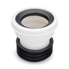 4" Toilet Waste Pipe Pan Connector Short BTW Back to