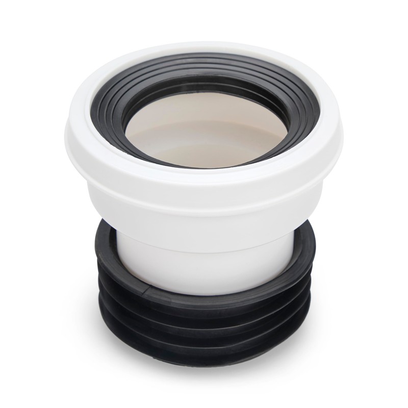 4" Toilet Waste Pipe Pan Connector Short BTW Back to