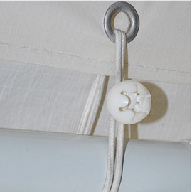 BenefitUSA 6" White-Ball Bungees Cord Tarp Party Tent Tie Downs Bungee Canopy Gazebo Straps- 50Pcs