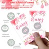 CHEUNGHAO 60 Pack Floral Baby Shower Scratch Off Cards Baby