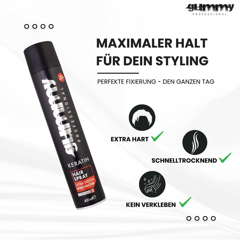Gummy Hair spray 400ml, 13.53 Gram