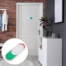 VILLCASE Privacy Sign Do Not Disturb Sign Privacy Slide Door Sign Tells Whether Room in Vacant or Occupied for Office Home Clinic Dorm White