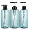 Shampoo Bottle Dispenser, Segbeauty Set of 3, Large Capacity, Refill