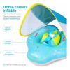 Flotador Bebé Con Techo Parasol Inflable Piscina Seguro