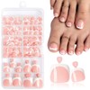 Tips Uñas Postizas para los Pies, 120 Uds Acrílicas Estilo