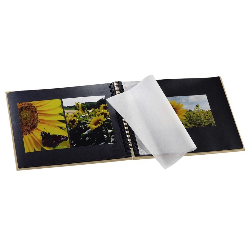 Hama Fine Art Spiral Taupe 28x24 50 Black Pages 113681,