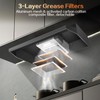 Zomagas Under Cabinet Range Hood 36 inch, Ducted/Ductless Vent Hood