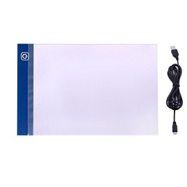 London Express A4 Light Box, Ultra-Thin Portable A4 Tracing Lightbox USB Power, Adjustable Brightness LED Drawing Board Tracing Light Pad for Artists Tattoo Animation Drawing Sketching X-ray (Blue)