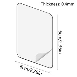 Jaczora 100PCS Double Sided Adhesive Pads for Mounting, Alien Tape Double Sided Mounting Tapes Pre-Cut Sticky Tack Strong Removable Sticky Pads for Papers Door Metals Glass Wood Mounting