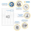 HERMA 4357 Universal Etiketten, 25 Blatt, 48,5 x 25,4 mm,