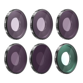 Freewell All Day ND8, ND16, ND32, ND64, ND1000, UV Camera Lens Filters 6Pack Compatible with Osmo Action 3(NOT COMPATIBLE WITH ACTION 4)