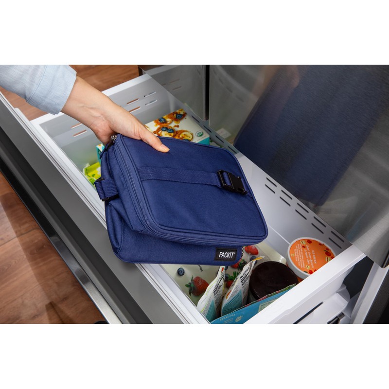 PackIt® Freezable Essential Cooler, True Blue, Built with EcoFreeze® Technology,