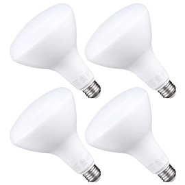 TORCHSTAR BR40 LED Light Bulbs, Indoor Flood Light Bulbs, Dimmable, 4000K Cool White, 100W Equivalent 17W, 1400lm, E26 Base, Recessed Can Light, Flicker-Free, UL & Energy Star Listed, Pack of 4