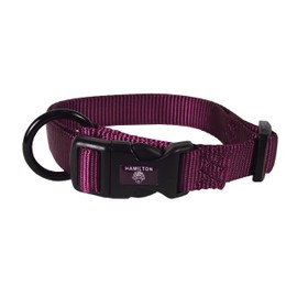 Hamilton Adjustable Nylon Dog Collar - Various Sizes and Colors