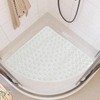 Wintfarm Corner Shower Mat Non Slip,65x65 Cm Large Bath Mat