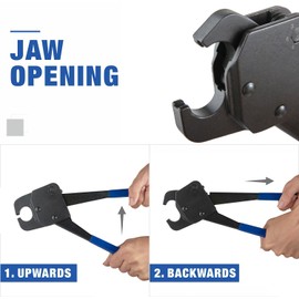 EFIELD 3/4-inch Pex Pipe Angle Head Crimping Tool - forPex Copper Ring Connection with Go-No-Go Guage