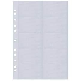 Sigel 90 x 58mm Two Row Pockets for Business Card Organiser - Clear